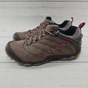 Merrell Chameleon 7 Womens 7.5 Brown Vibram Hiking‎ Trail Shoes Sneakers J12058